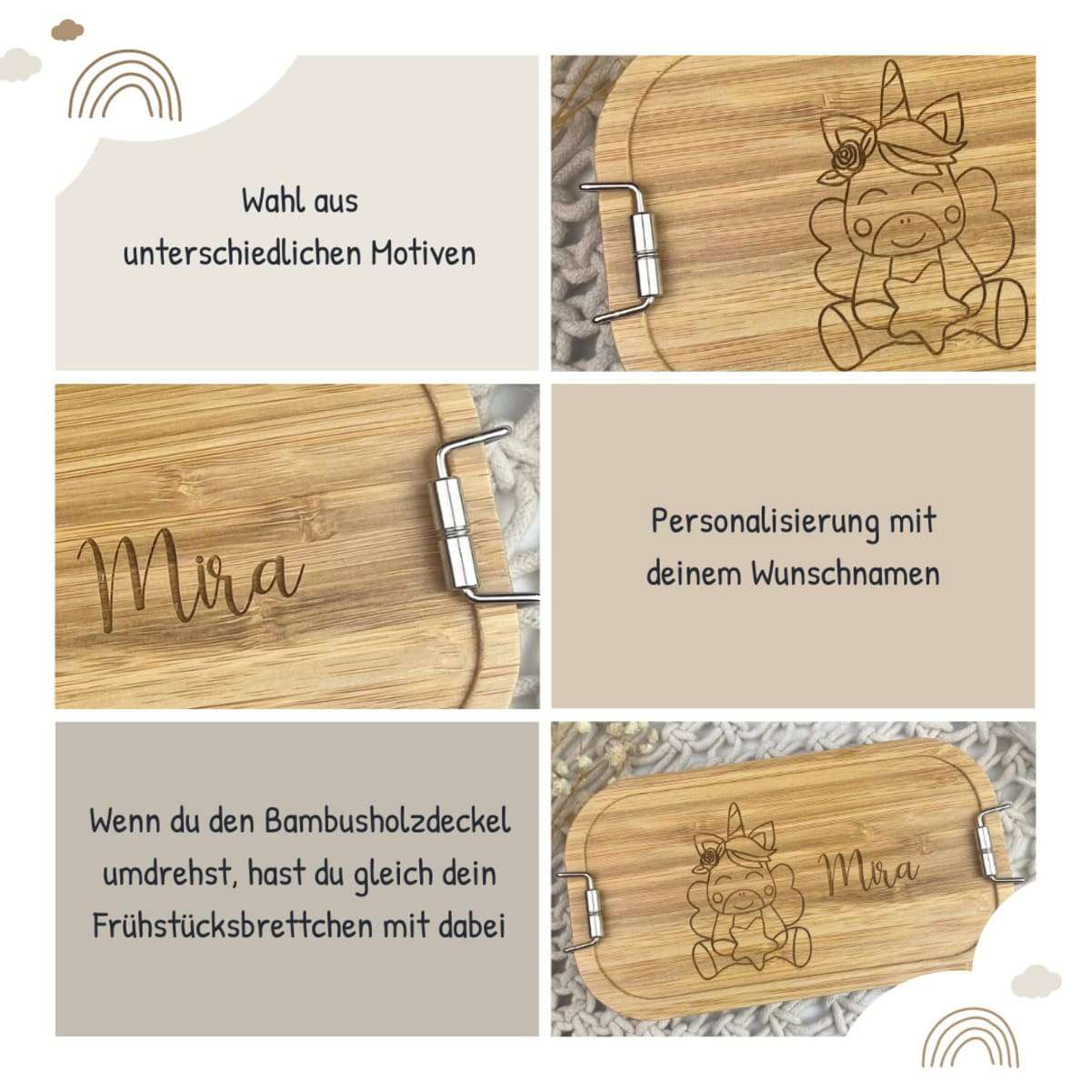  Brotdose personalisiert, Brotdose Kinder, Brotdose Faultier, Brotdose 