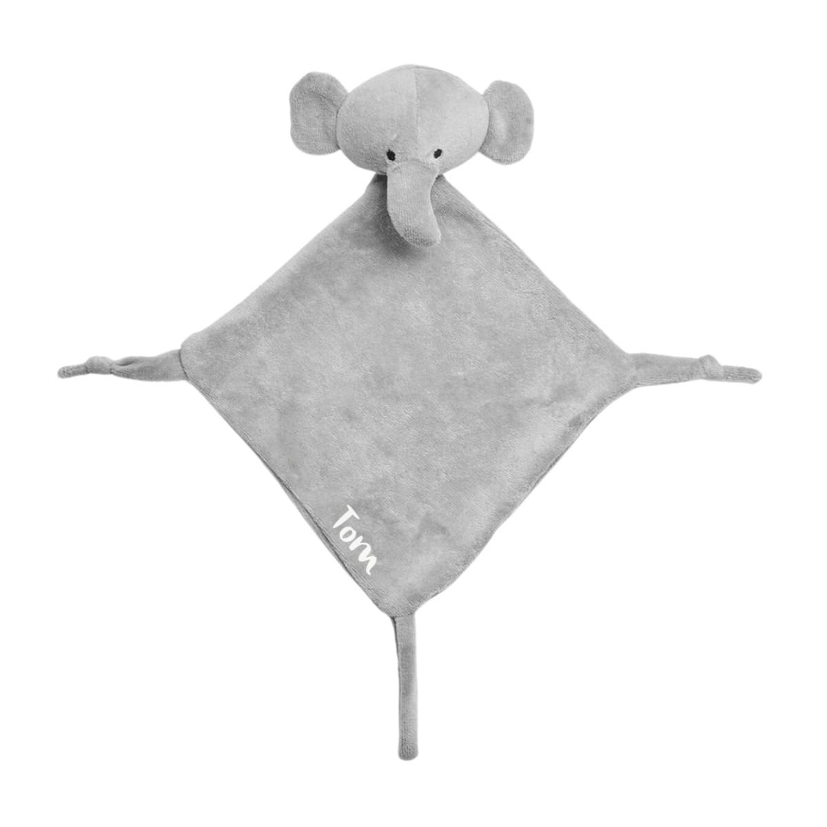 Schnuffeltuch Elefant grau | Jollein | personalisierbar