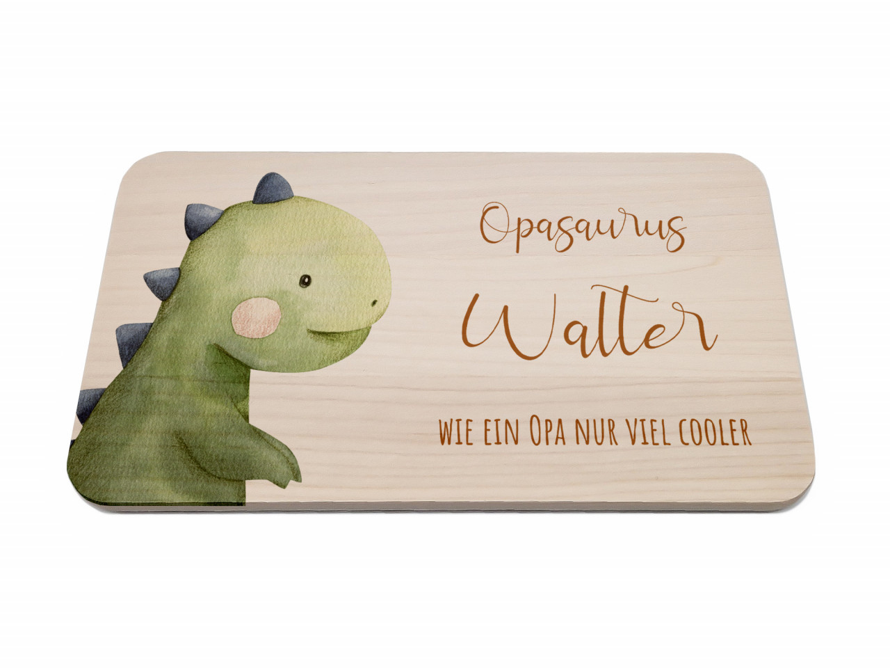 Personalisiertes Frühstücksbrettchen | Dino Opasaurus | Kidslino