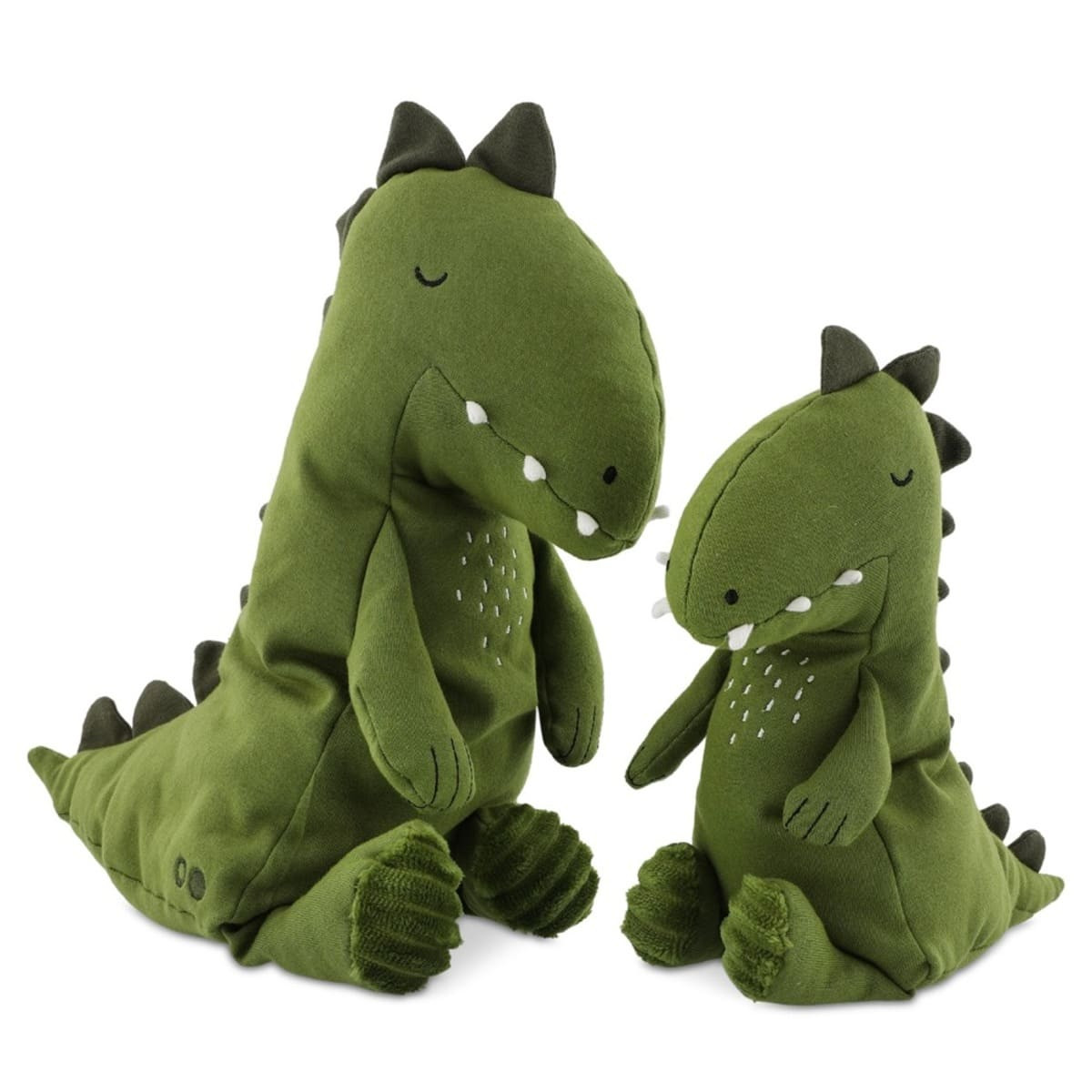 Kuscheltier Baby Dino Trixie, Kuscheltier personalisiert, Dino Stofftier Baby grün klein