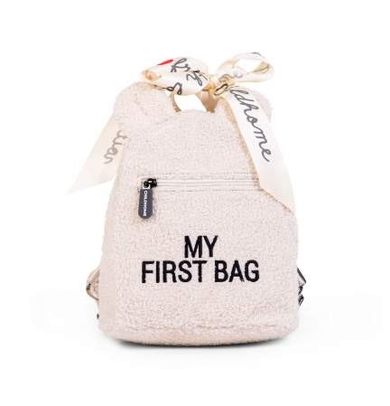 Kinderrucksack Teddy creme My First Bag | Childhome | personalisierbar