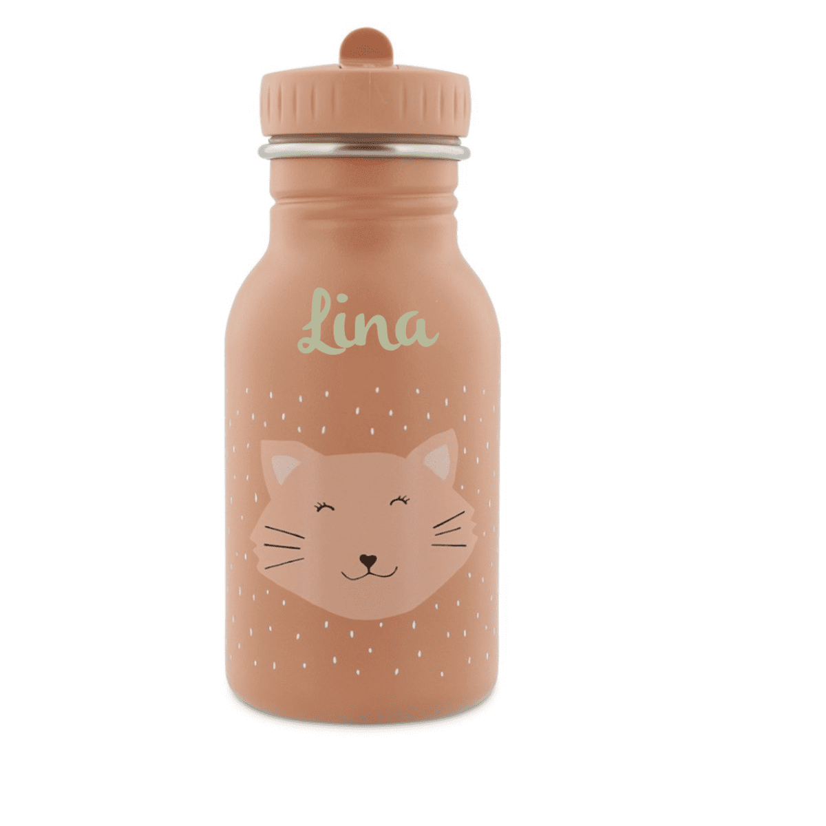 Kindertrinkflasche mit Namen, Trixie Trinkflasche Kinder, Edelstahl Trinkflasche Katze