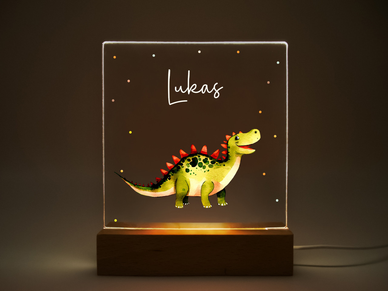 LED Nachtlicht Kinder Dino Stegosaurus