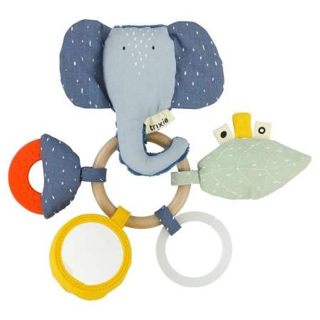 Activity Ring Greifling Elefant blau | Trixie | personalisierbar