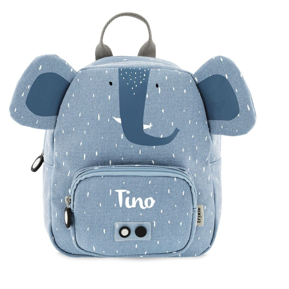 Kinderrucksack mit Namen, Kindergartenrucksack personalisiert, Trixie Kinderrucksack Elefant