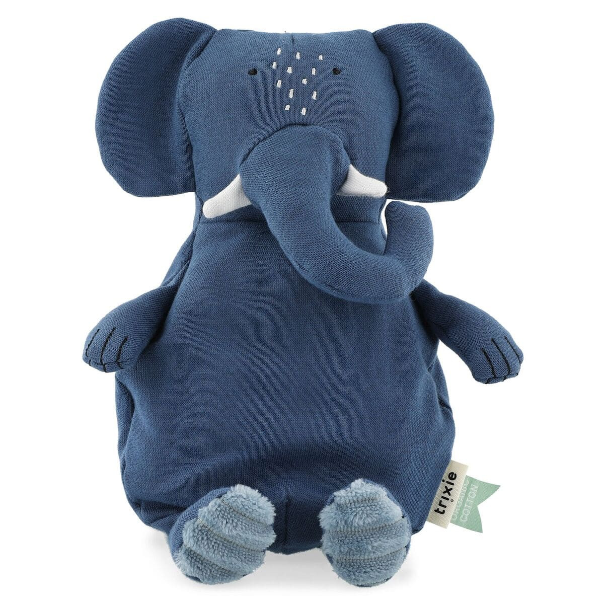 Kuscheltier Baby Elefant Trixie, Kuscheltier personalisiert, Elefant Stofftier Baby blau