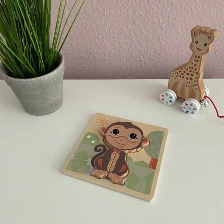 Puzzle The Wildies Family Affe | Jouéco | personalisierbar