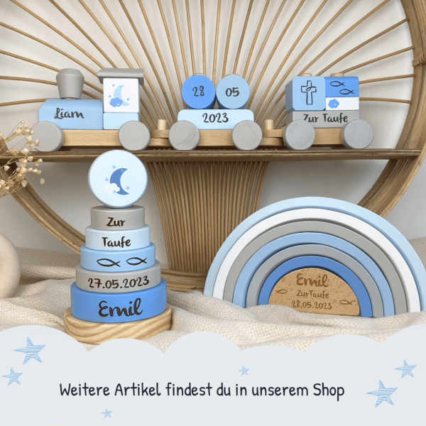 Stilvolle Taufe Geschenk Junge Ebenbild