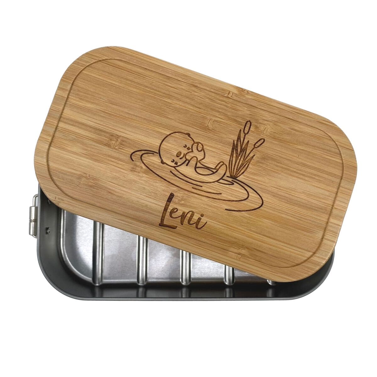  Brotdose personalisiert, Brotdose Kinder, Brotdose Otter, Brotdose mit Bildidee 