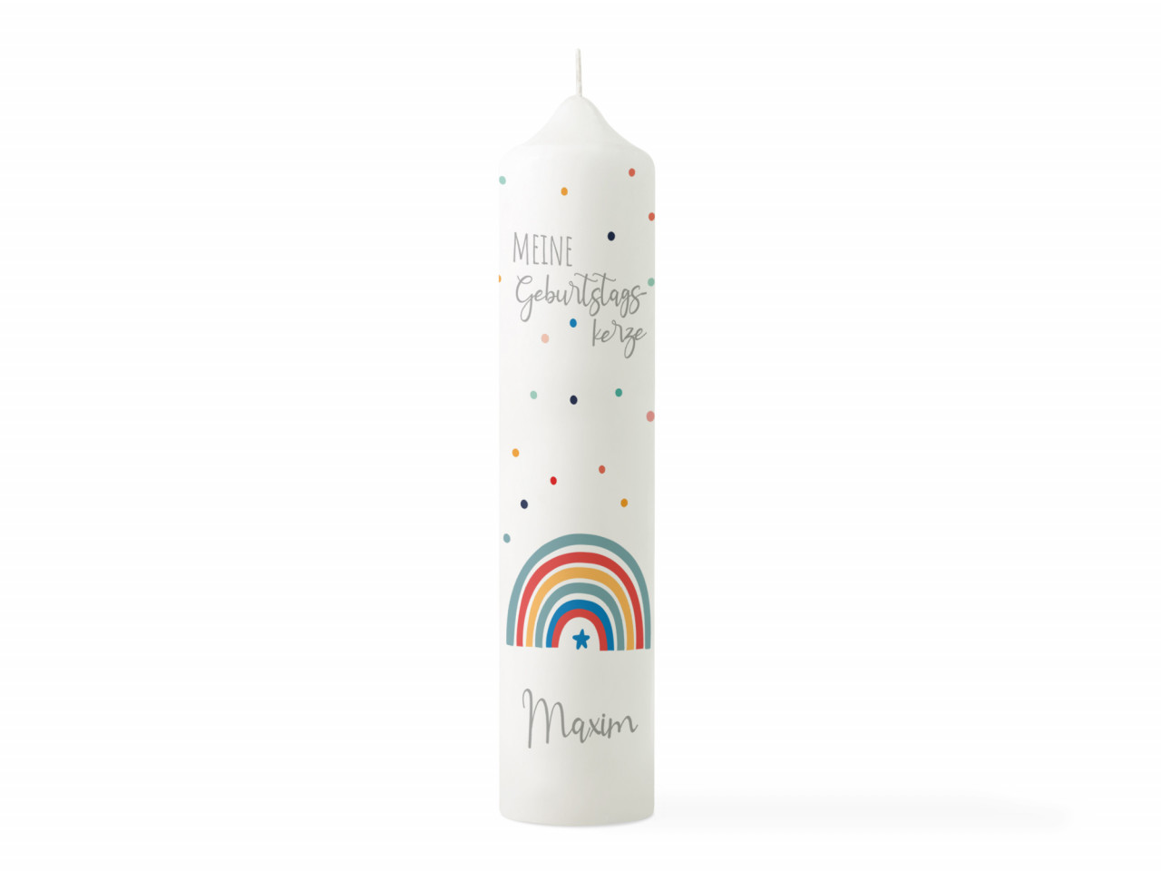 Geburtstagskerze | Regenbogen - Stern | Kidslino