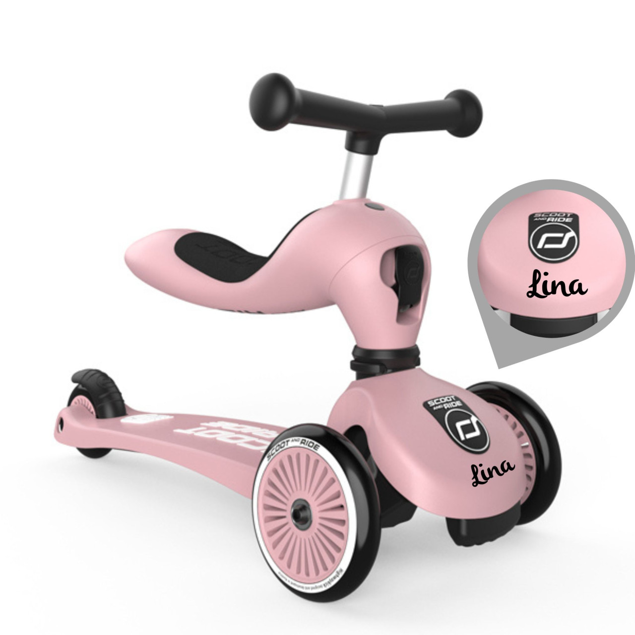 Scoot and Ride | Highwaykick 1 Rose | personalisierbar