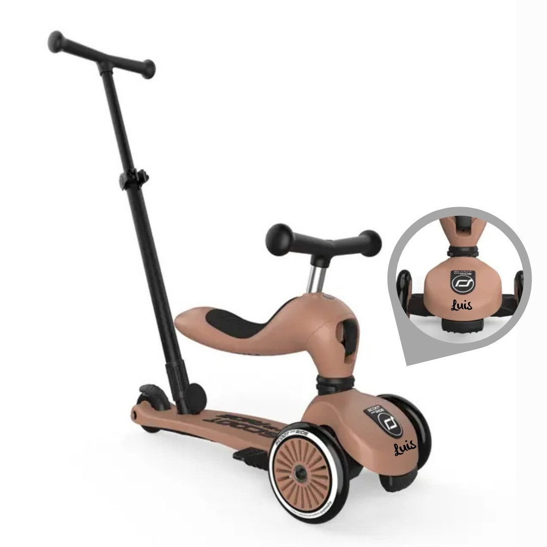 Scoot and Ride | Highwaykick 1 Push and Go - Mocha | personalisierbar