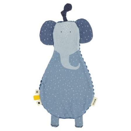 Schnullertuch Elefant blau | Trixie | personalisierbar