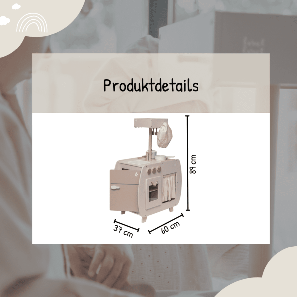 Bistro Kinderküche nougat label label, Geschenk zum 3. Geburtstag, personalisierbar