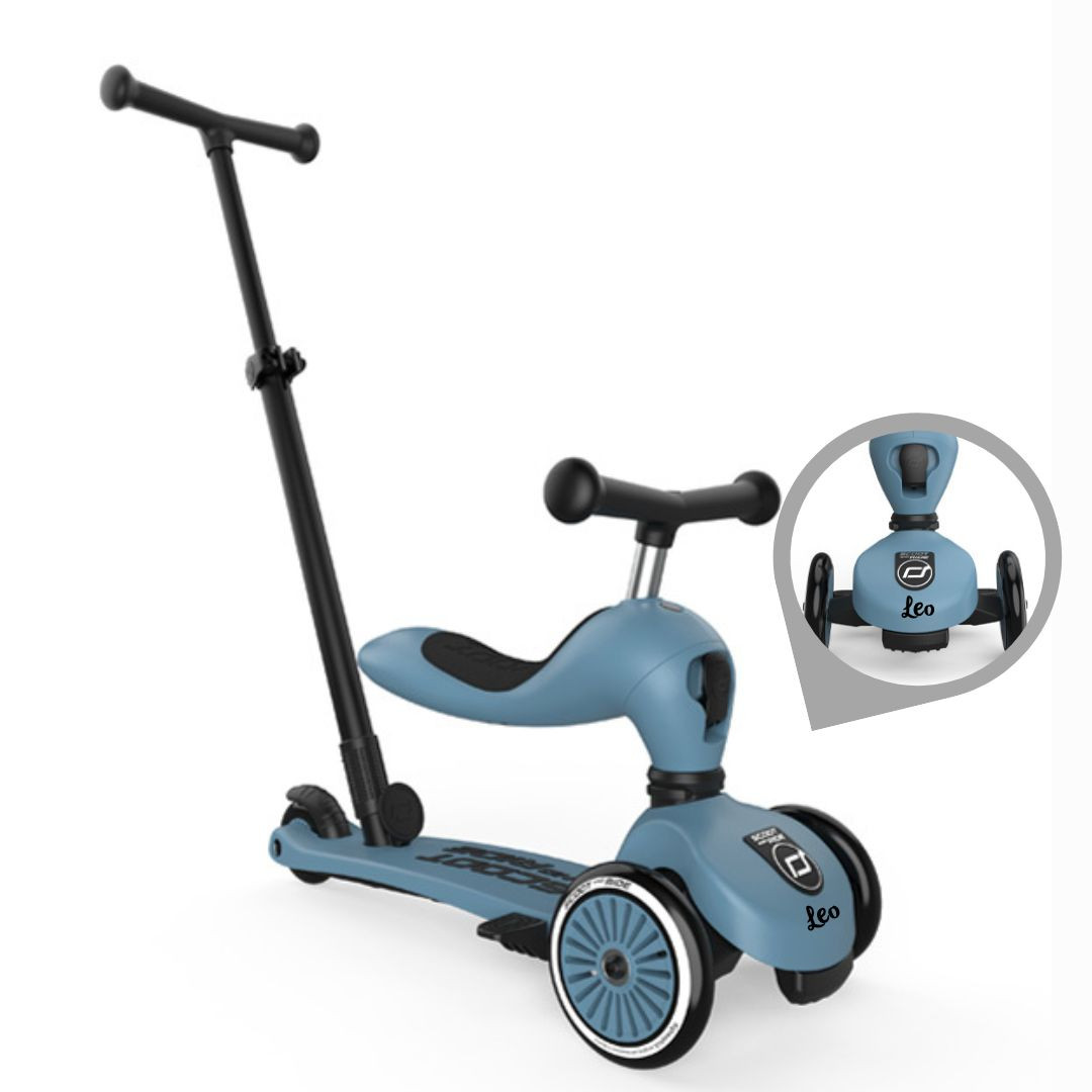 Scoot and Ride | Highwaykick 1 Push and Go Laufrad Steel| personalisierbar