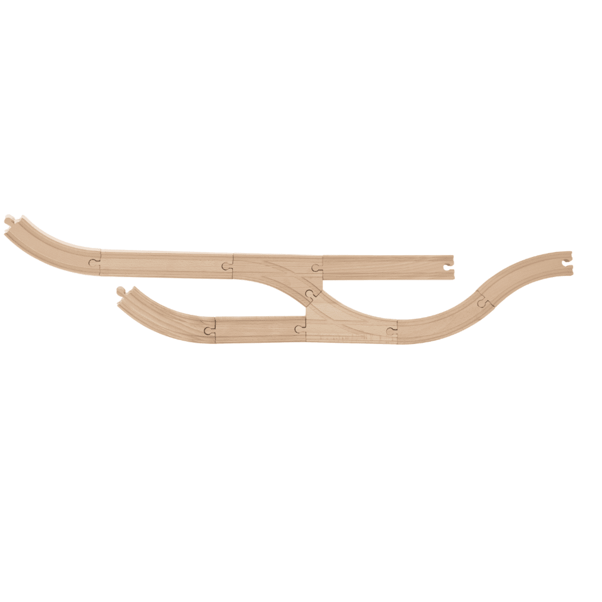 Holzeisenbahn Schienen Adapter Set - 28-teiliges Verbindungsset Für Spielzeugeisenbahnen