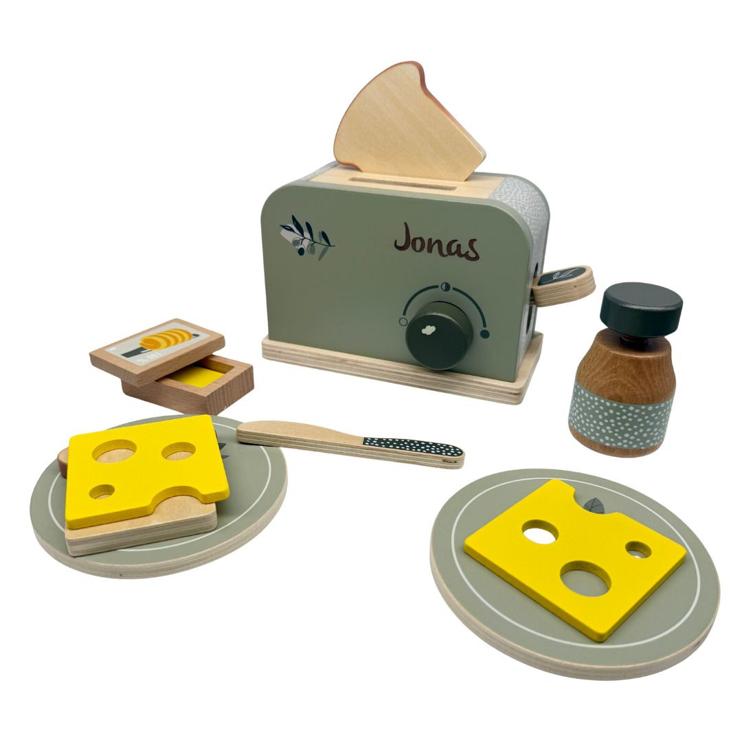 Holz Toaster Olive personalisiert