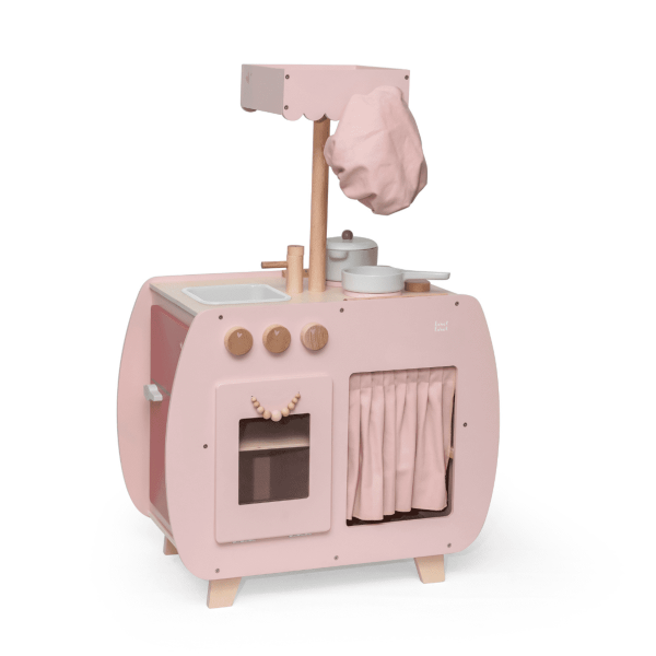 Bistro Kinderküche rosa label label, Geschenk zum 3. Geburtstag, personalisierbar