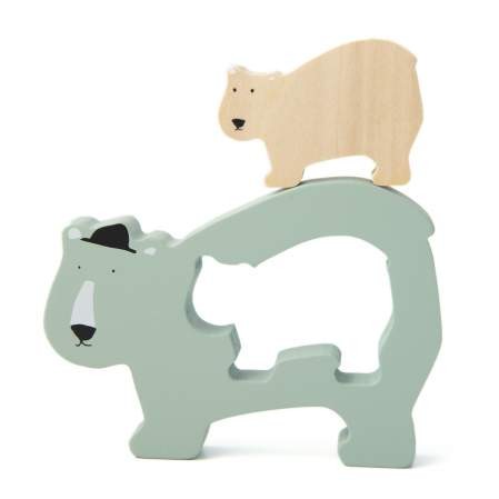 Holz Puzzle Mr. Polar Bear mint| Trixie | personalisierbar