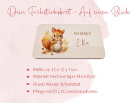 Vorschau: Personalisiertes Frühstücksbrettchen | Eichhörnchen | Kidslino Vorschau: Personalisiertes Frühstücksbrettchen | Eichhörnchen | Kidslino